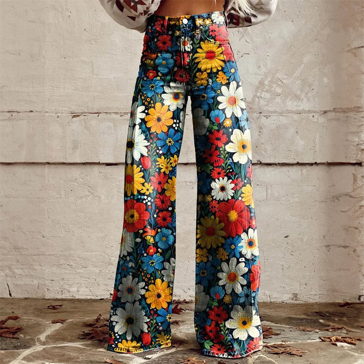 Zampa Printed Jeans