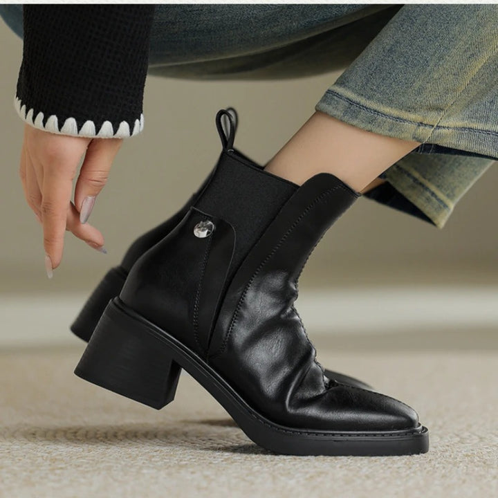 Stella Leather Ankle Boots