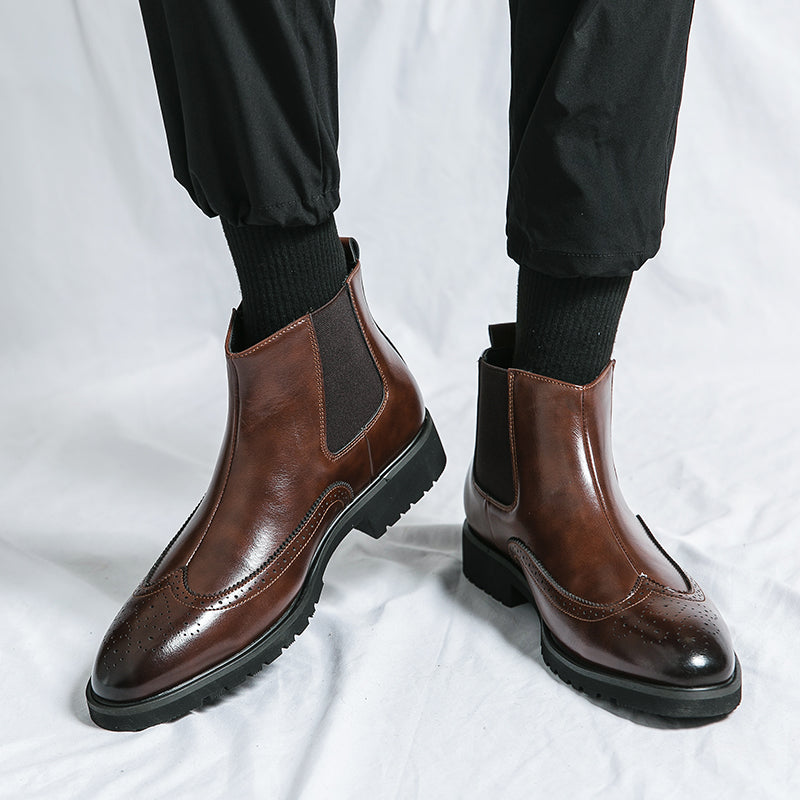 Chasis Genuine Leather Boots
