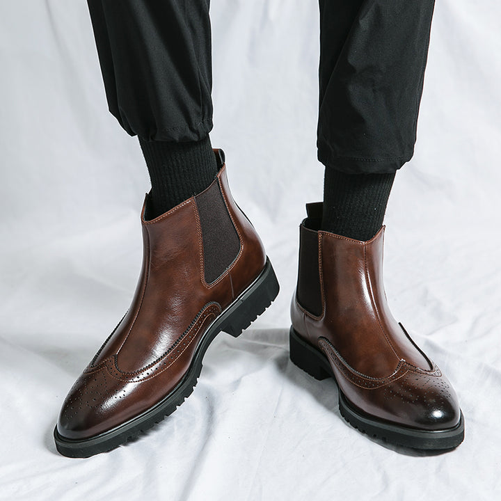 Chasis Genuine Leather Boots