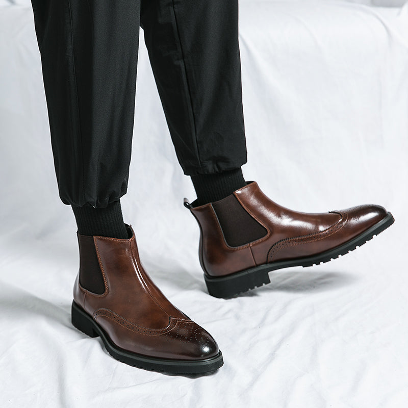 Chasis Genuine Leather Boots