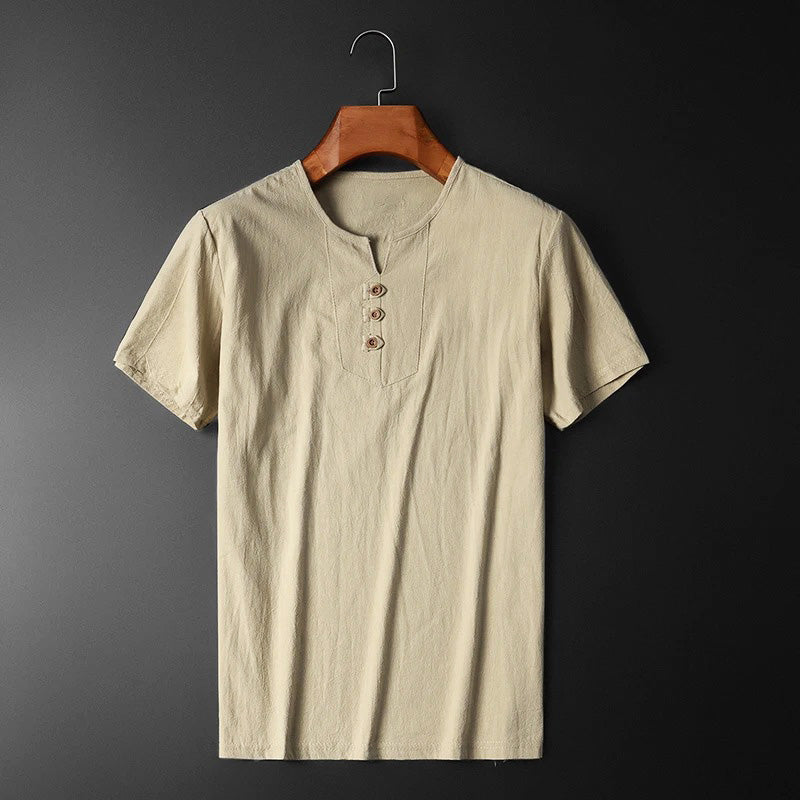 Vita Cotton-Linen Blend Tee