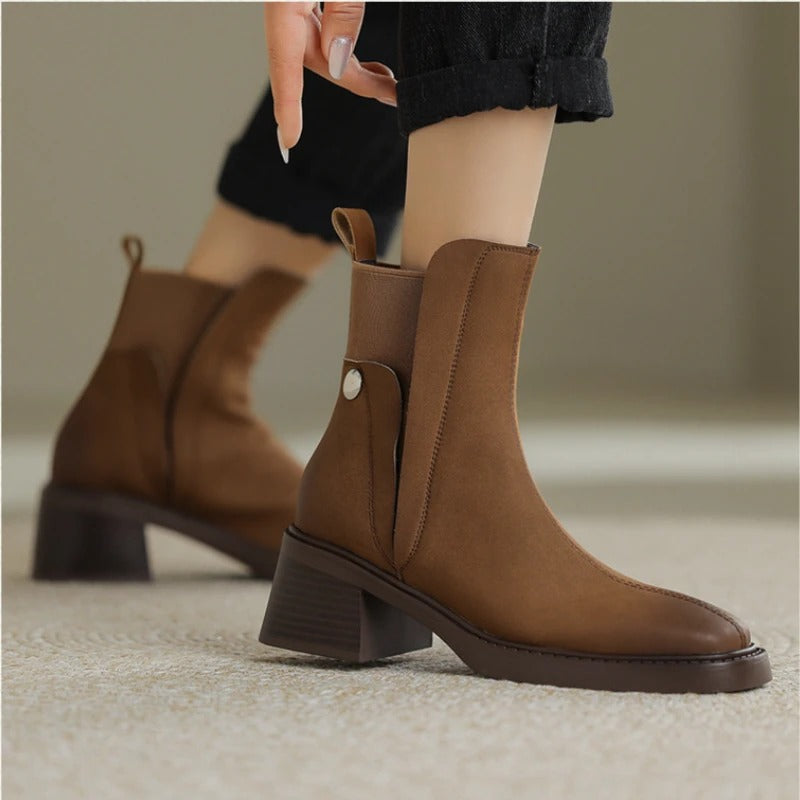 Stella Leather Ankle Boots