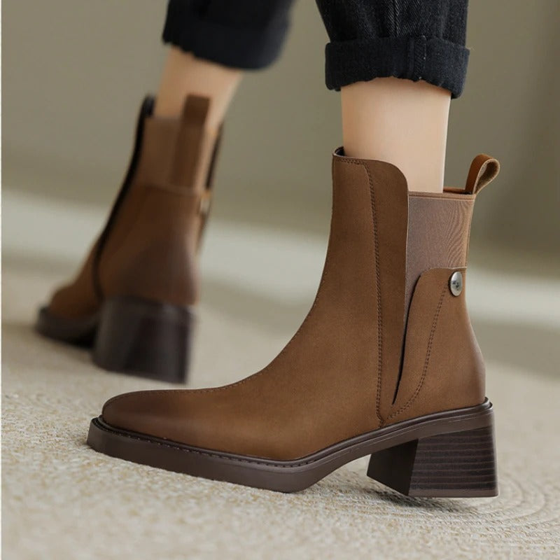 Stella Leather Ankle Boots