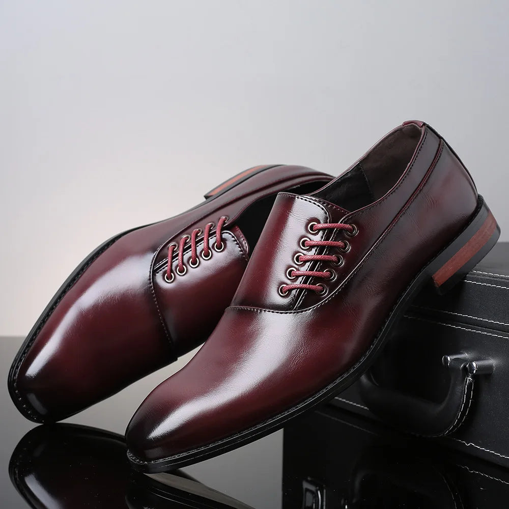 Bertolini Genuine Leather Oxford Shoes