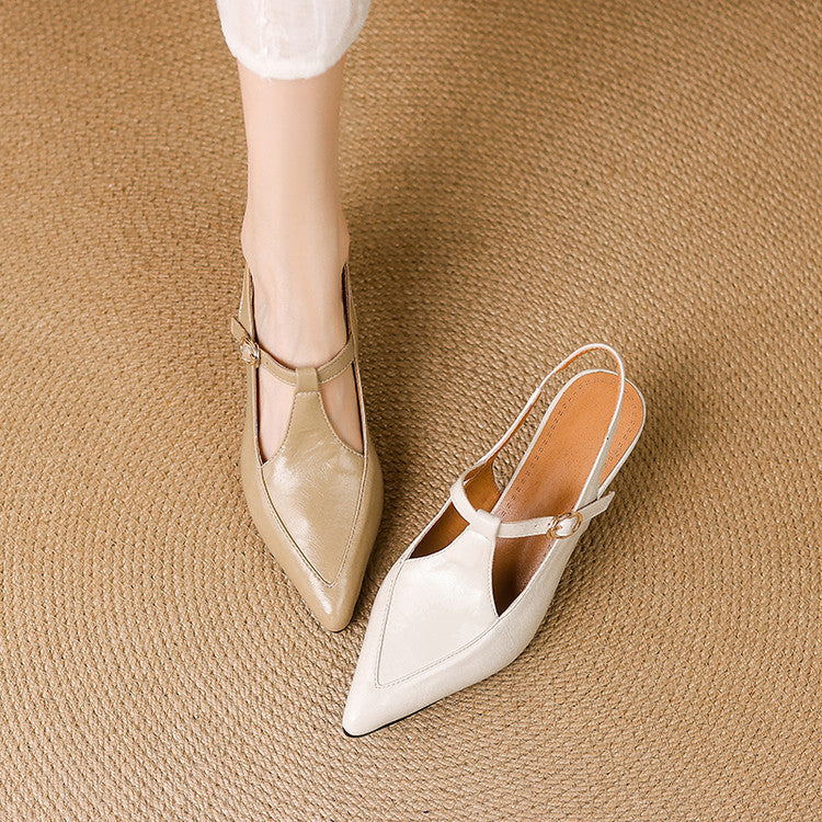 Loren Leather Heels