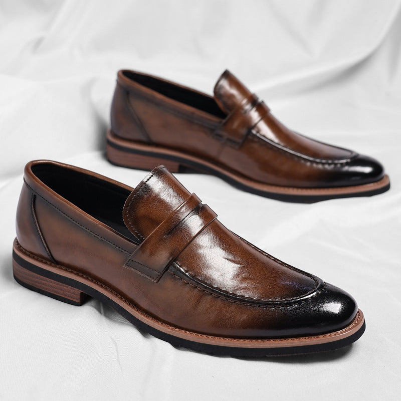Lurex Genuine Leather Loafers
