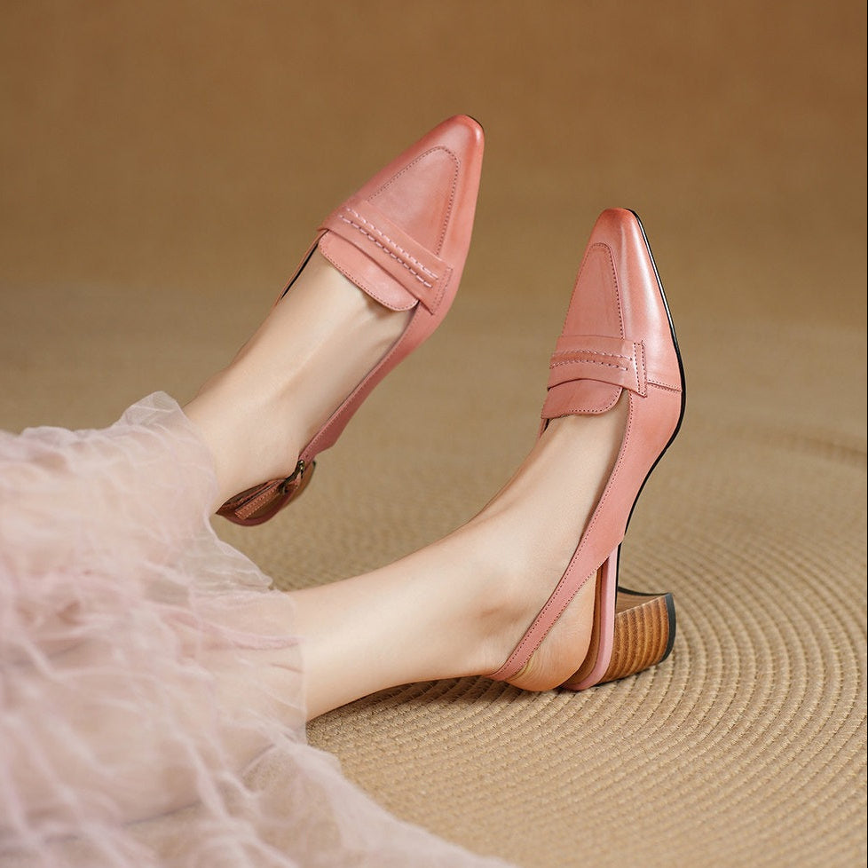 Rema Genuine Leather Heels
