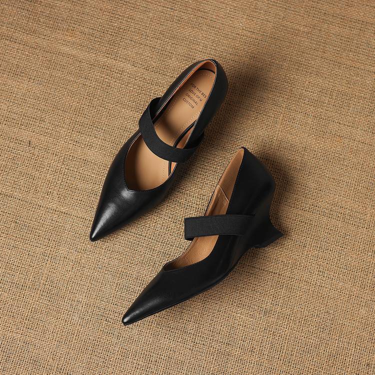 Tiera Genuine Leather Heels