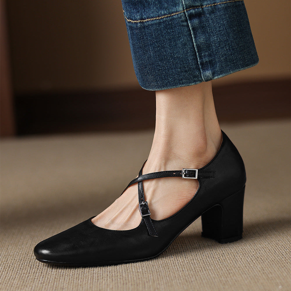 Orrel Genuine Leather Heels