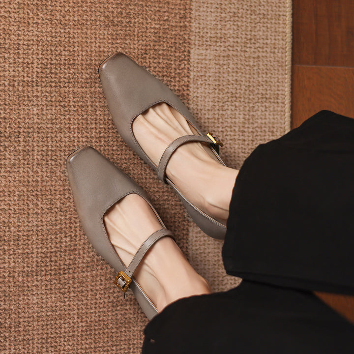 Aira Genuine Leather Heels