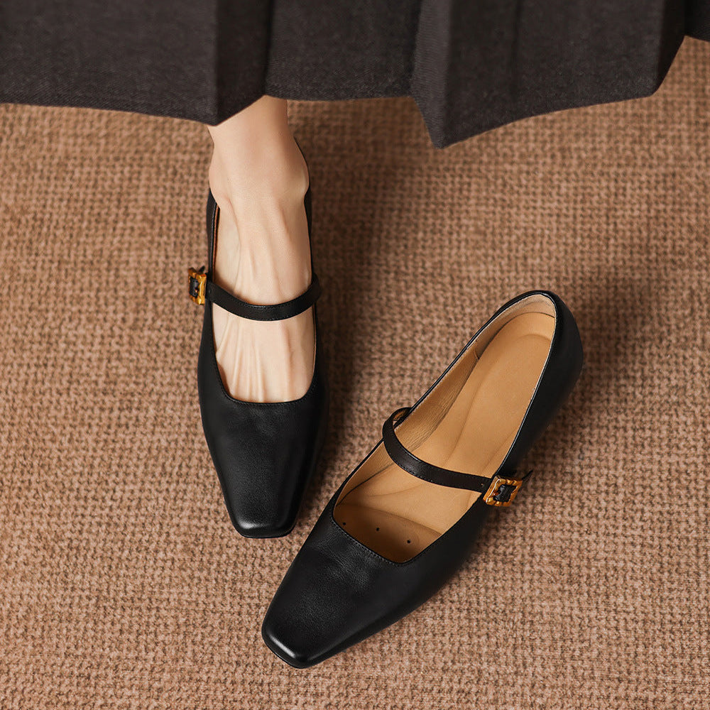 Aira Genuine Leather Heels