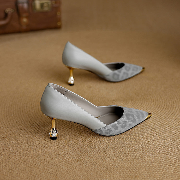 Valea Genuine Leather Heels