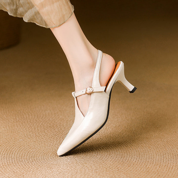 Loren Leather Heels