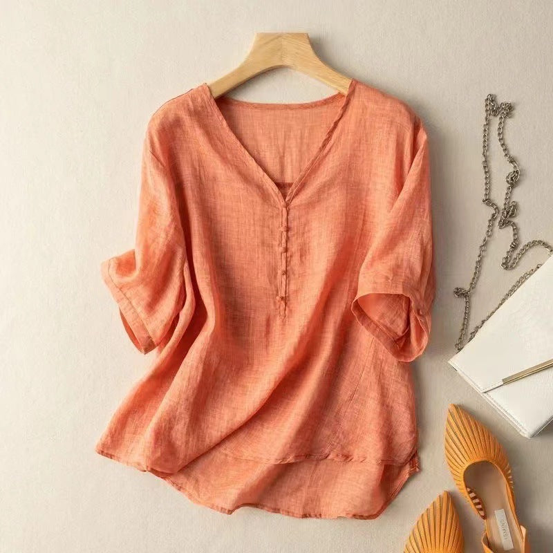 Mayla Linen Blouse
