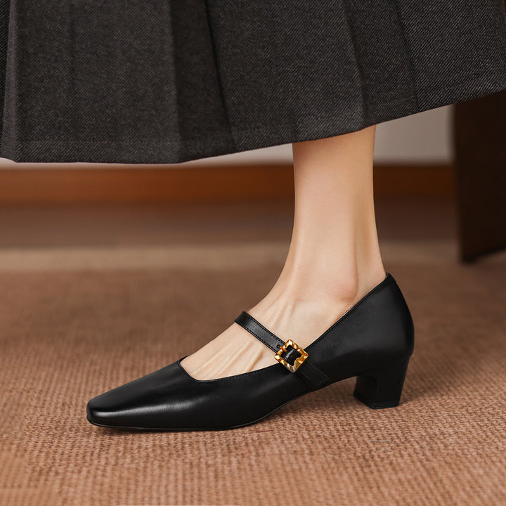 Aira Genuine Leather Heels