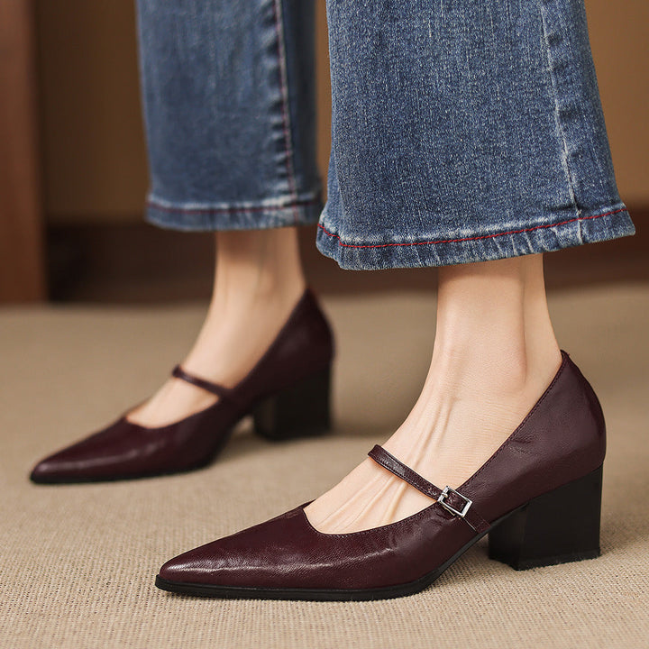 Orvia Genuine Leather Heels