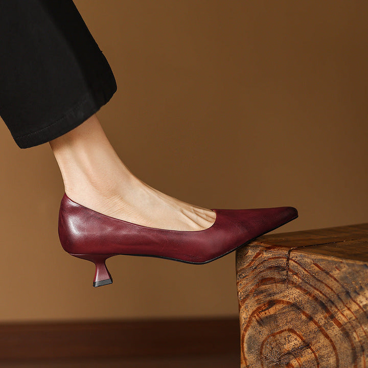 Revia Genuine Leather Heels