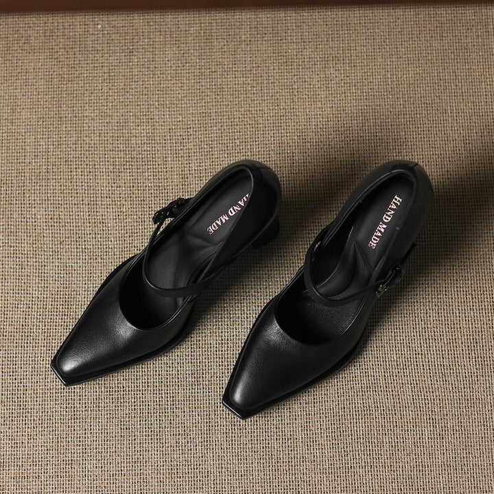 Claya Genuine Leather Heels