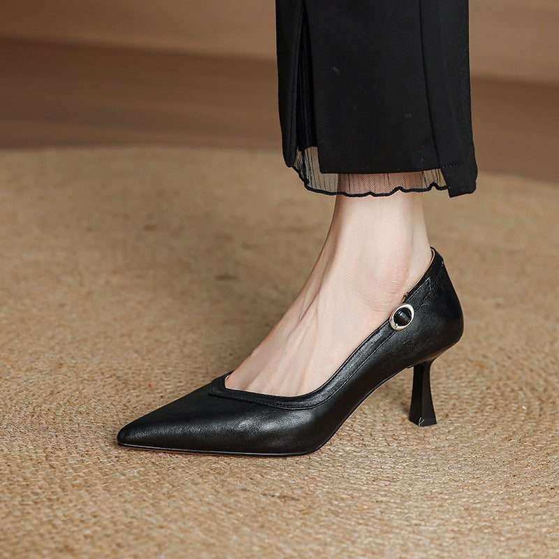 Ezel Genuine Leather Heels