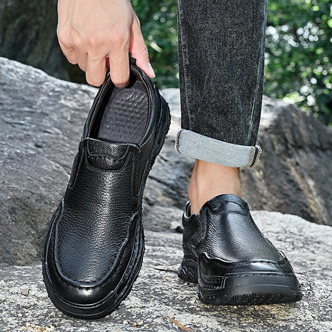 Atlas Genuine Leather Slip-On Shoes