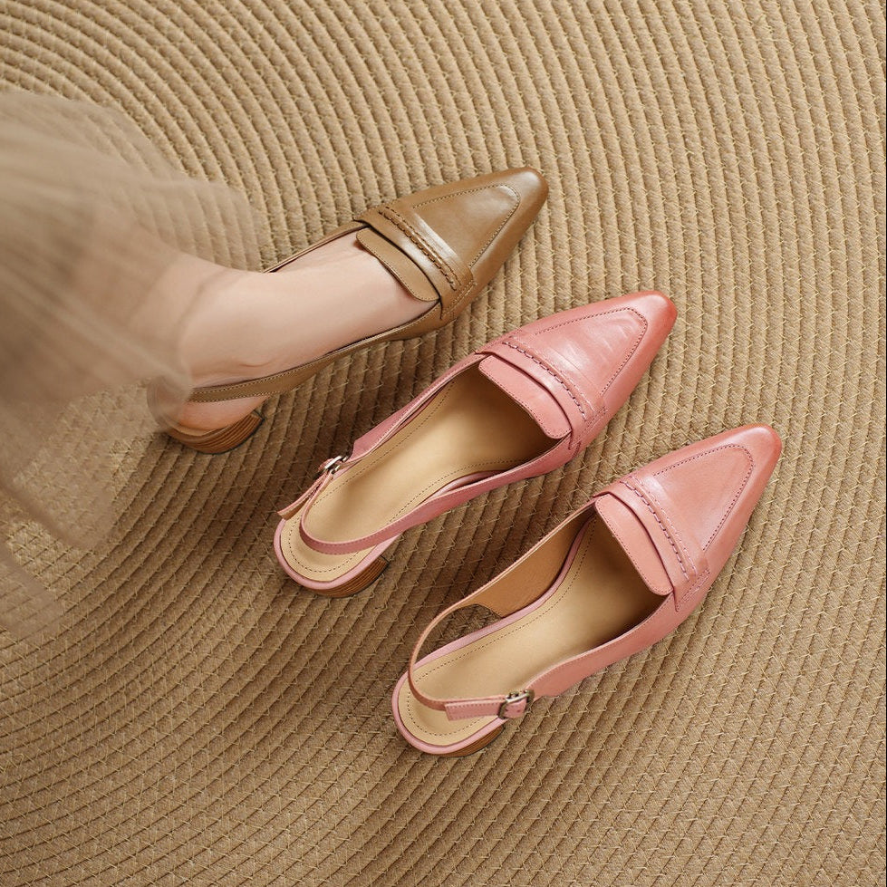 Rema Genuine Leather Heels