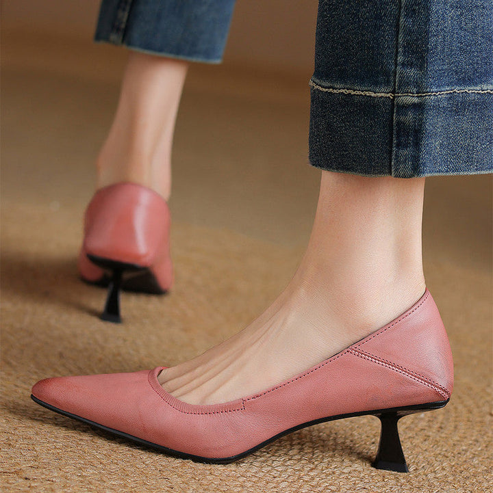 Liora Genuine Leather Heels