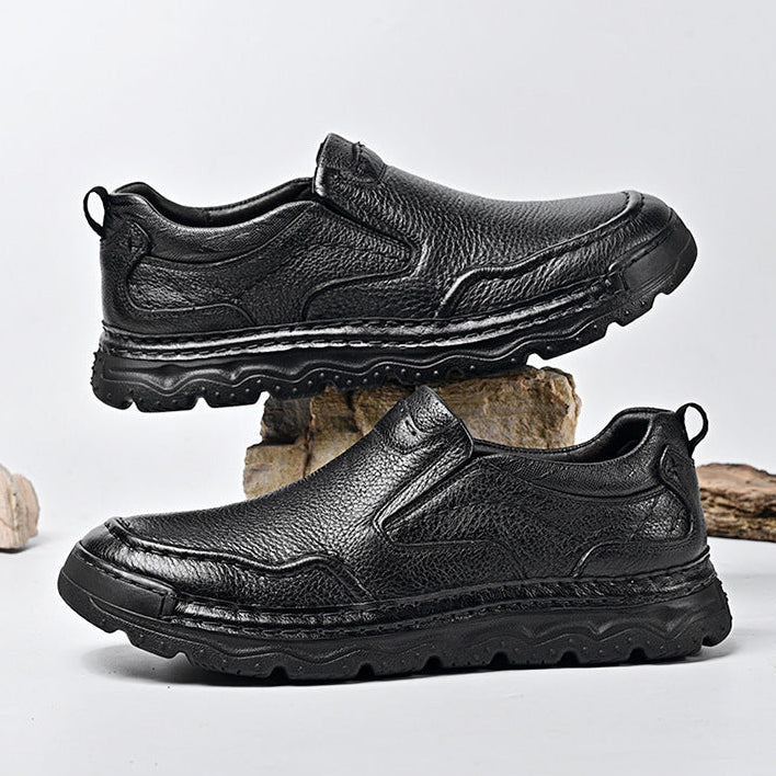 Atlas Genuine Leather Slip-On Shoes