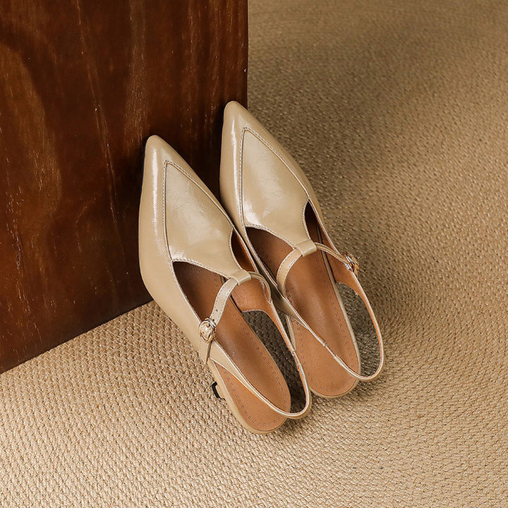 Loren Leather Heels