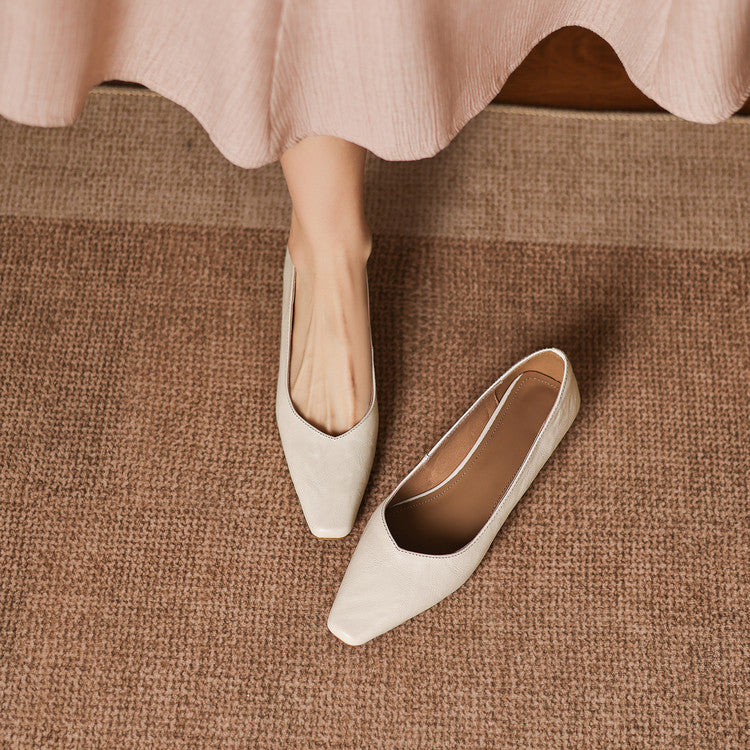 Milan Genuine Leather Flats