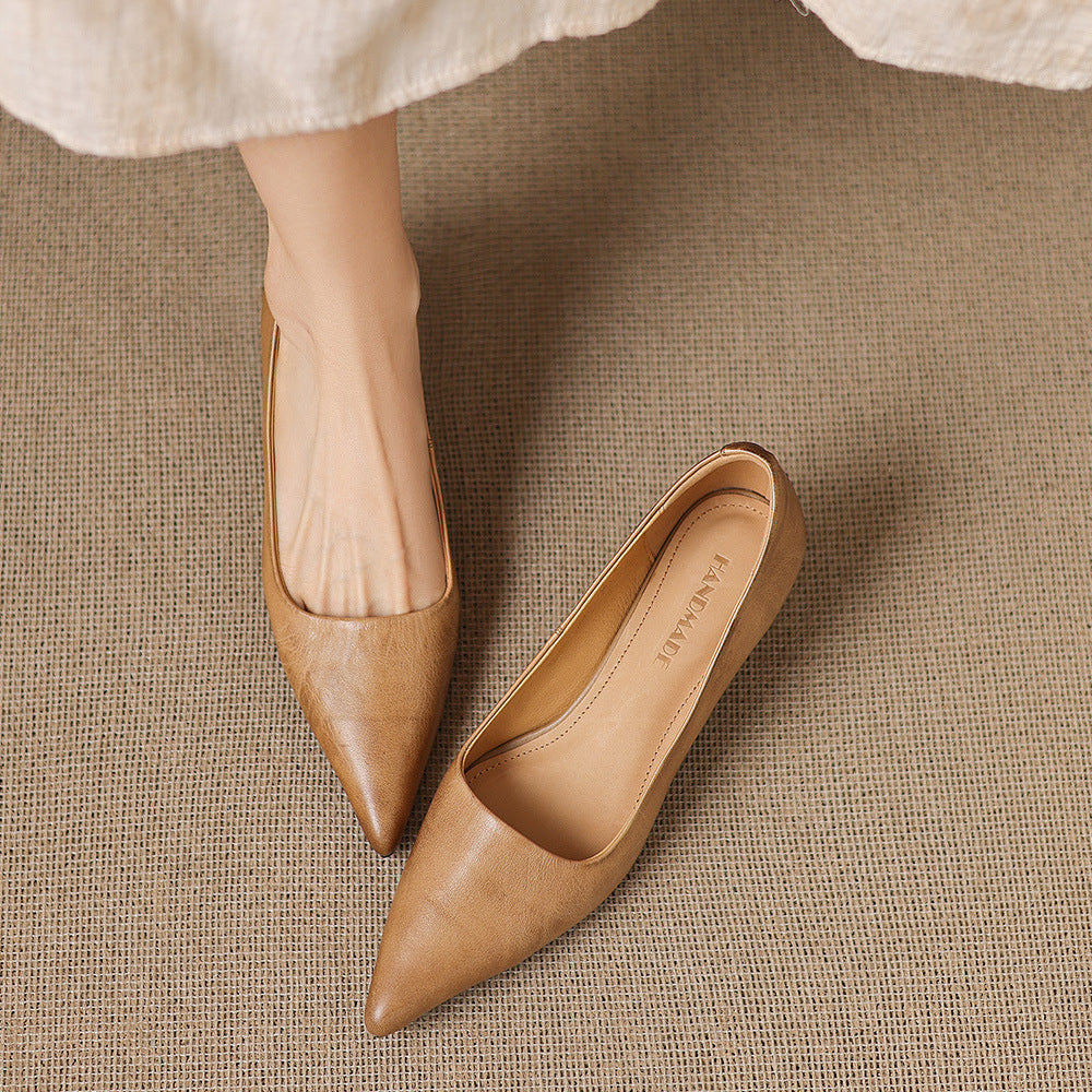 Revia Genuine Leather Heels
