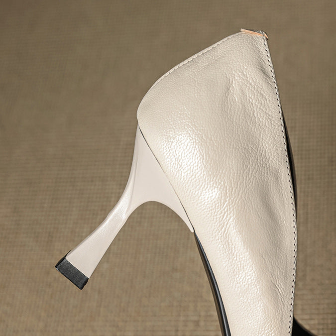 Viora Genuine Leather Heels