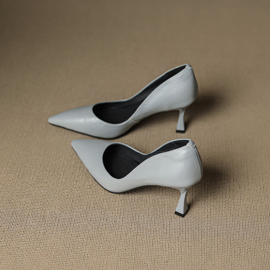 Viora Genuine Leather Heels