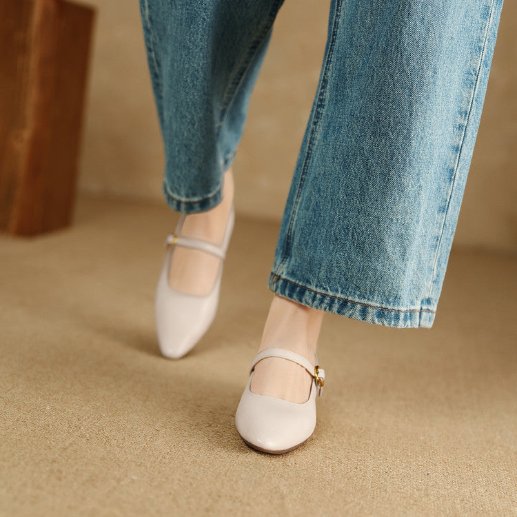 Rena Genuine Leather Pumps