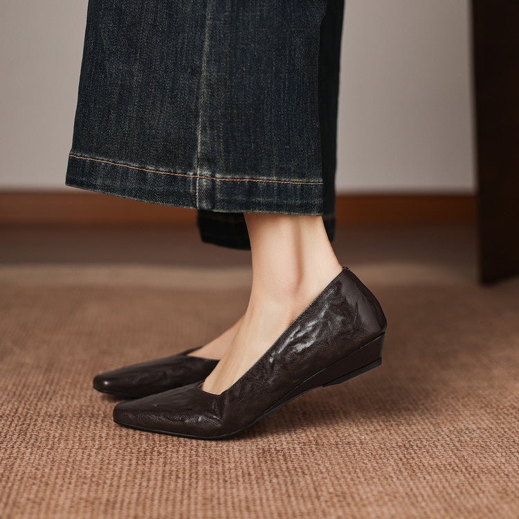 Milan Genuine Leather Flats