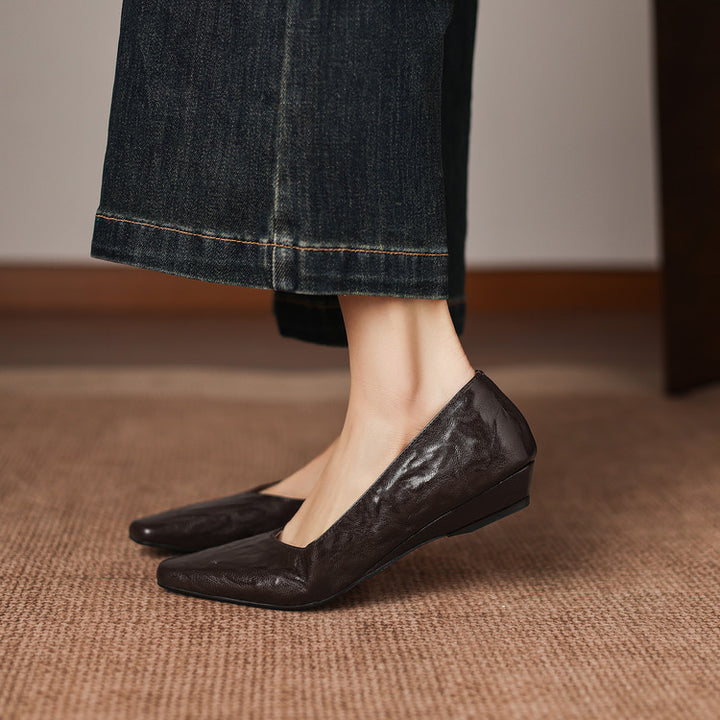 Milan Genuine Leather Flats
