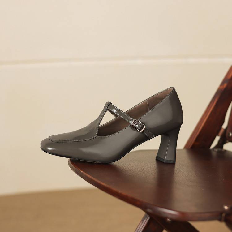 Tacy Genuine Leather Heels