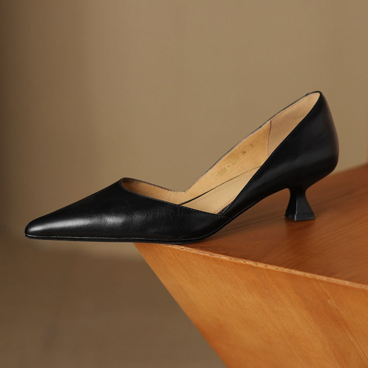 Carlen Genuine Leather Heels