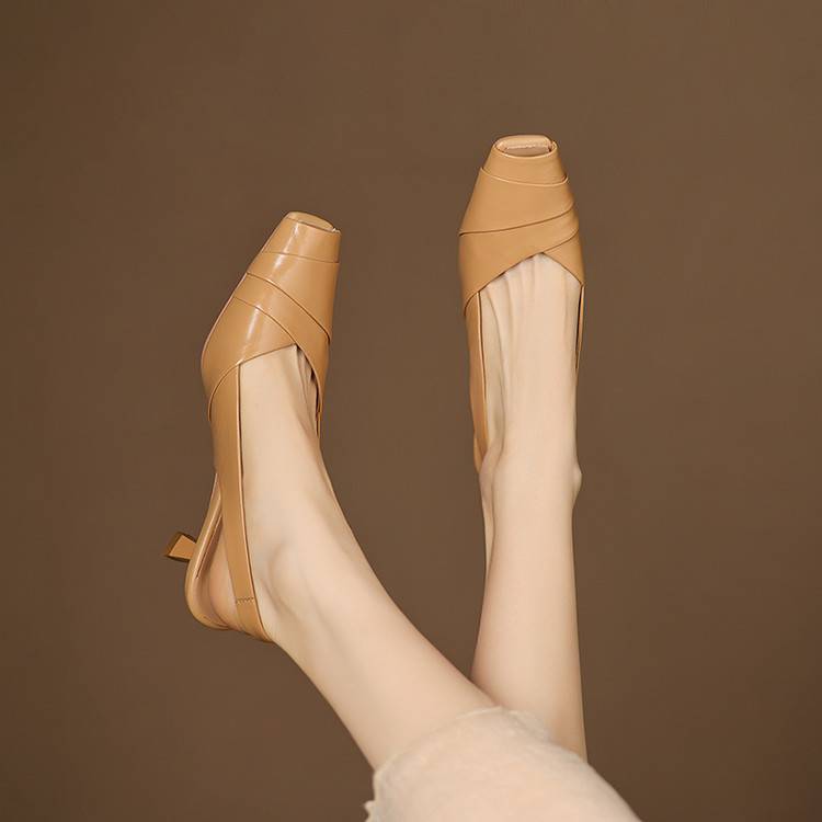 Zyke Genuine Leather Slingbacks