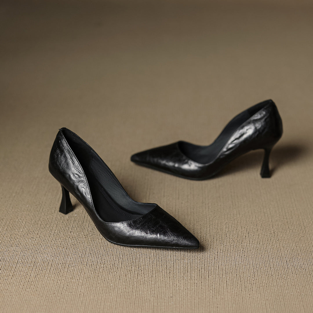 Viora Genuine Leather Heels