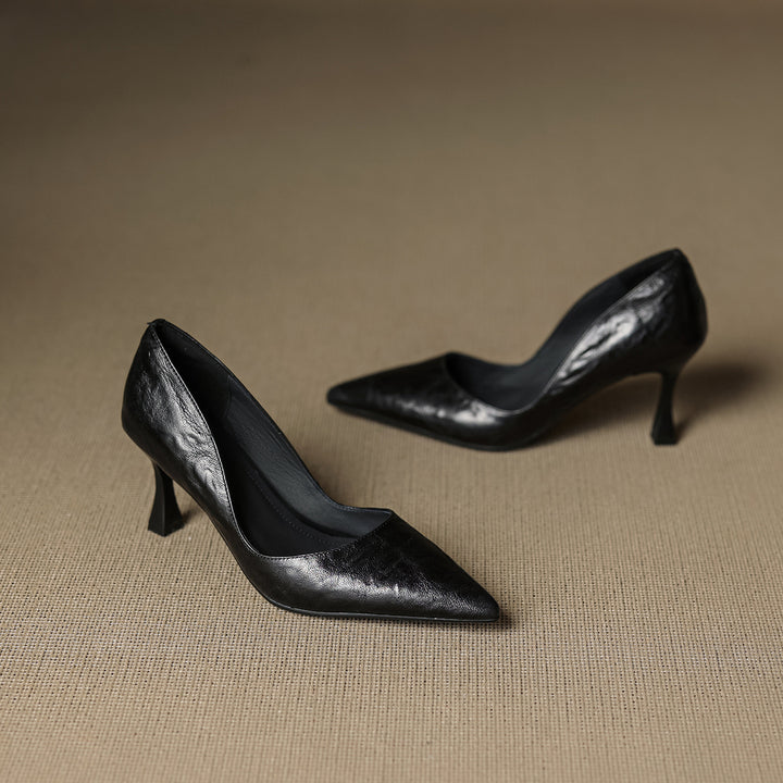 Viora Genuine Leather Heels