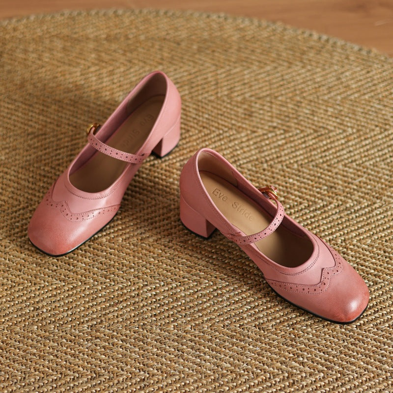 Cressa Genuine Leather Mary Jane Pumps