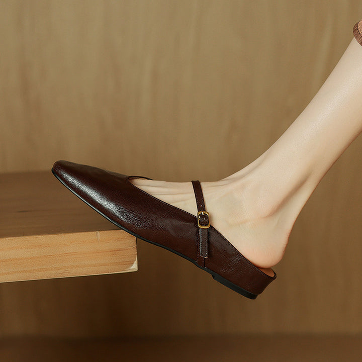 Kiro Genuine Leather Mules