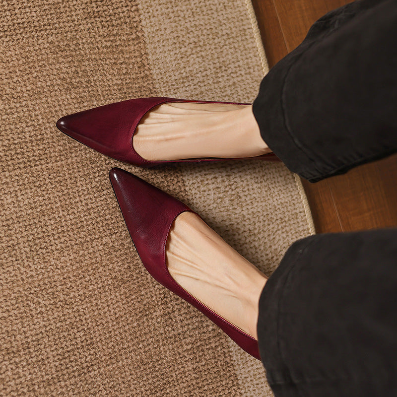 Relle Genuine Leather Heels