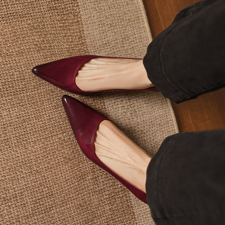 Relle Genuine Leather Heels