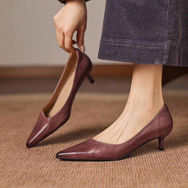 Relle Genuine Leather Heels