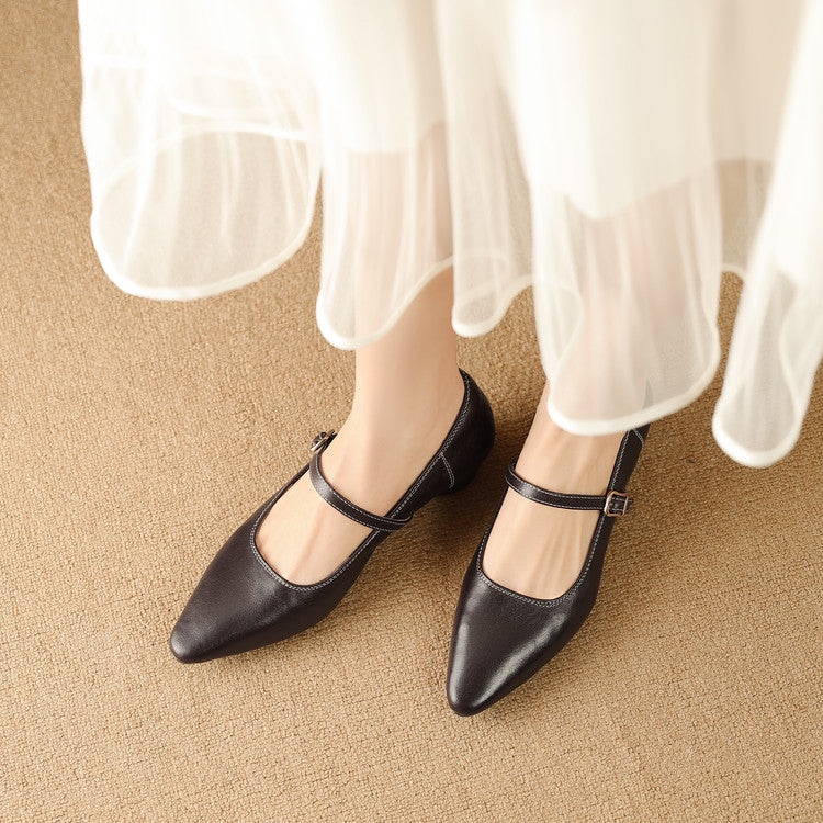 Rena Genuine Leather Pumps