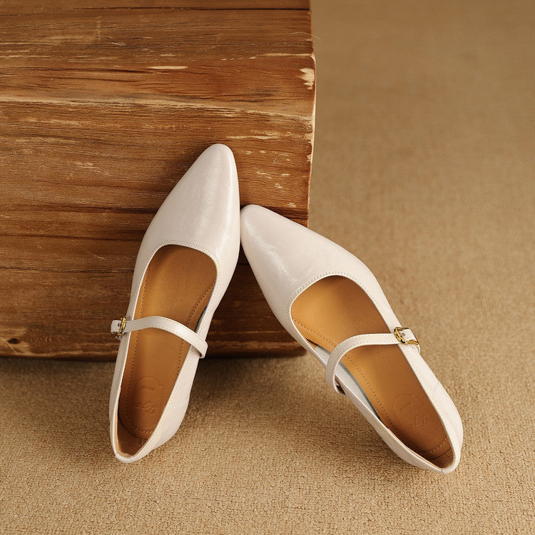 Rena Genuine Leather Pumps