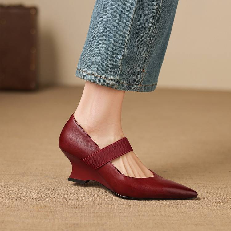 Tiera Genuine Leather Heels