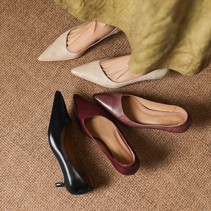 Relle Genuine Leather Heels